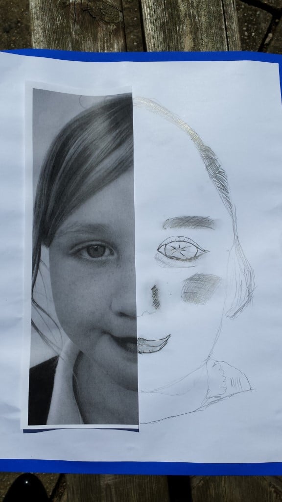 Self portraits - half & half! - | Hedon Primary School
